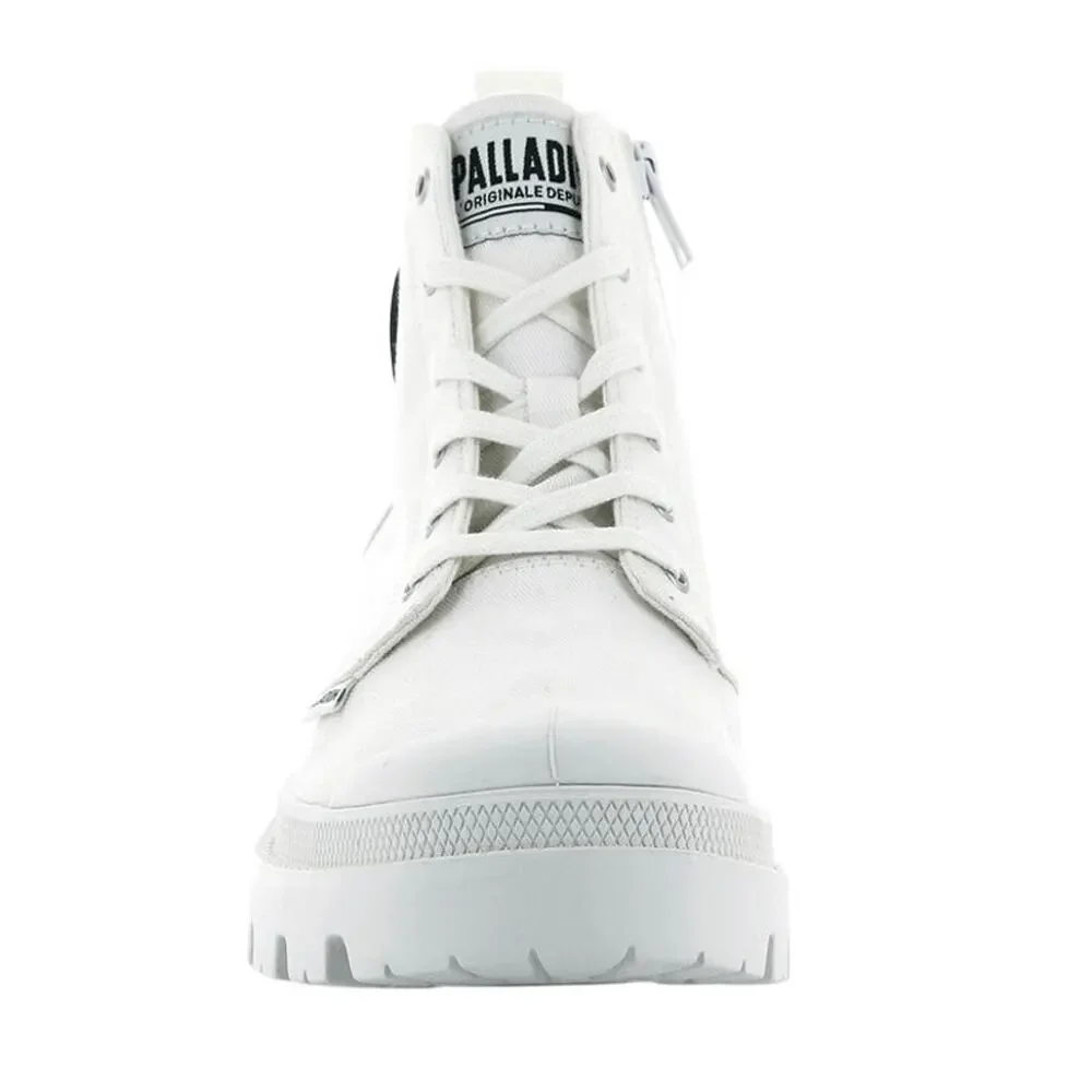 PALLADIUM Pallabase Twill in White, US Womens Size 11 / Euro Size 43 New in Box